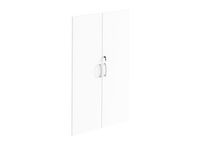 Dörr med lås 3-plan 397x18x1229 vit