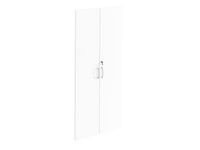 Dörr med lås 4-plan 397x18x1634 vit