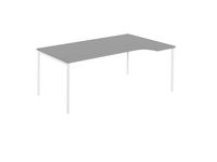 Hörnskrivbord hö 2000x1200x740 grå/vit