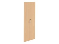 Dörr med lås 5-plan 397x18x2039 bok