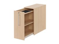 Sidoskåp 2-plan vänster 400x800x915 bok