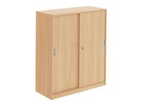 Skjutdörrskåp 3-plan 1200x400x1320 bok