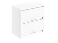 Skåp jalusi 2-plan 800x400x915 vit