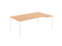 Hörnskrivbord hö 2000x1200x740 bok/vit