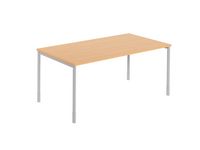 Skrivbord rakt 1800x800x740 bok/silver