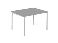 Skrivbord rakt 1200x800x740 grå/silv