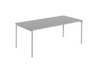 Skrivbord rakt 2000x800x740 grå/silv