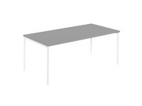 Skrivbord rakt 2000x800x740 grå/vit