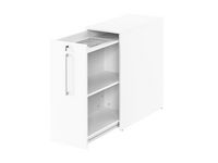Sidoskåp 2-plan vänster 400x800x915  vit