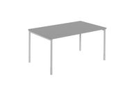 Skrivbord rakt 1600x800x740 grå/silv