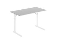 Fällbord 1200x600x715x18 bok/silver