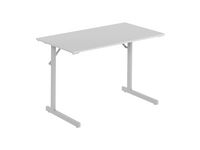Fällbord 1200x500x715x18 grå/silver