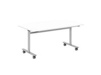 Fällbord 1600x800x740 vit/silver
