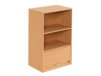 Skåp jalusi 2-plan 800x400x1320 bok