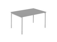 Skrivbord rakt 1400x800x740 grå/silv