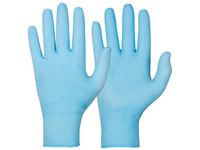 Handske nitril puderfri blå M 100/FP