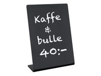 Informationsställ acryl lutande A5 svart