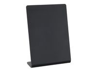 Informationsställ acryl lutande A6 svart
