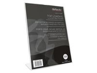 Informationsställ acryl lut. A4 instick