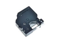 Tape D1 24mm Svart på Silver