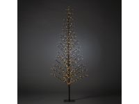 Dekorationsträd svart amber LED 210cm