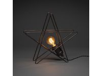 Metallstjärna stående svart 35cm