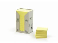 Notes POST-IT 100%recycl 38x51 gul 24/FP