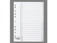 Plastregister A4 A-Ö vit