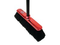 Sopborste Shinybrush röd med skaft