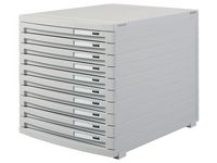 Blankettbox HAN 10 lådor grå