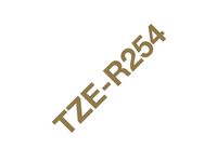 Tape BROTHER Tze-R254 24mm Guld på Vit