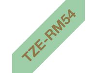 Tape BROTHER Tze-RM34 12mm Guld på M-Grö