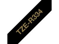 Tape BROTHER Tze-R334 12mm Guld på Svart