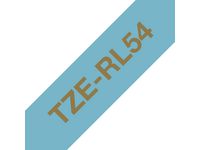 Tape BROTHER Tze-RL54 24mm Guld på L-Blå