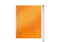 Anteckningsbok WOW PP A4 lin oh orange