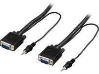Kabel DELTACO Bildskärm VGA+3,5mm 15m