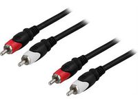 Kabel DELTACO 2xRCA ha-ha 5m