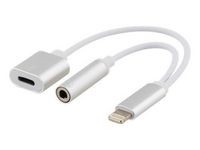 Adapter DELTACO Lightning-3,5mm 11cm