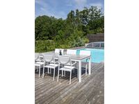 Stol Santorino vit, 6-pack