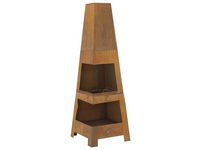 Eldstad Bastian rost 150x50x50cm