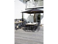Parasoll Naxos 3x3m, svart