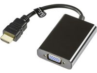 Adapter DELTACO HDMI-VGA/3,5mm 0,2m