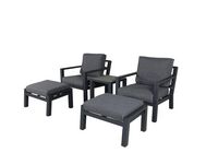 Loungeset Barcelona svart