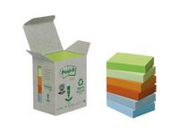 Notes POST-IT 100% recycl 38x51Rain 6/FP