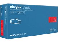 Nitrilhandske Puderfri blå L 100/FP