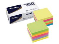 Notes LYRECO prem 75x75mm gul 12/FP