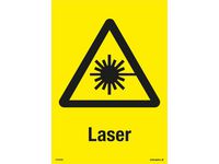 Skylt Laser A4 Plast