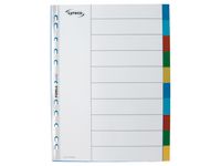 Plastregister LYRECO otryckta A4 10-flik