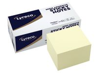 Notes LYRECO prem 75x75mm gul 12/FP