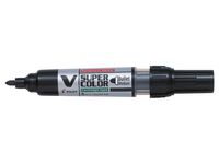 Märkpenna PILOT V Super Color rund svart